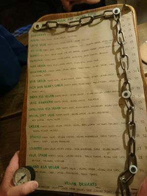 Menu 24/01/2018 at Pizza Loft in Krakow