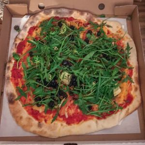 Vegan Green Pizza at Pizza Loft in Krakow