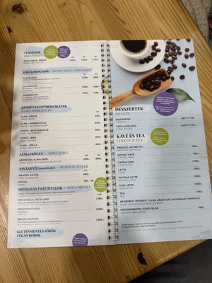 Menu  at Eletkert - Garden Life in Szombathely