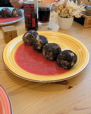 Daily menu: Túrógombóc with strawberry sauce at Eletkert - Garden Life in Szombathely