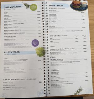 menu  at Eletkert - Garden Life in Szombathely