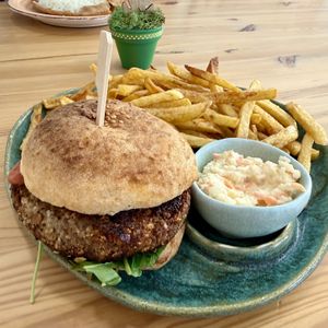 lentil love burger  at Eletkert - Garden Life in Szombathely