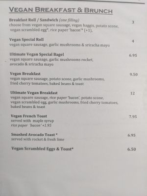 Vegan breakfast at Rose & Grant's in Glasgow