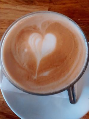 Latte at Rose & Grant's in Glasgow