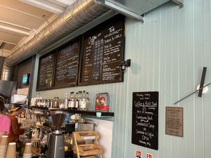 Interior of the café  at Rose & Grant's in Glasgow