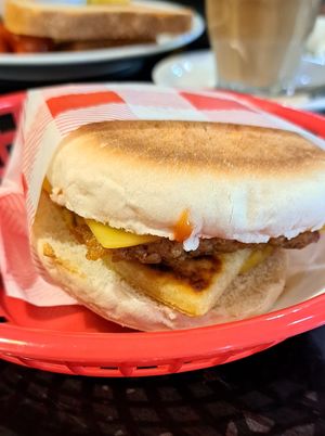 Vegan Breakfast Muffin at Rose & Grant's in Glasgow