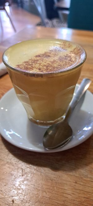 Turmeric latte at Rose & Grant's in Glasgow