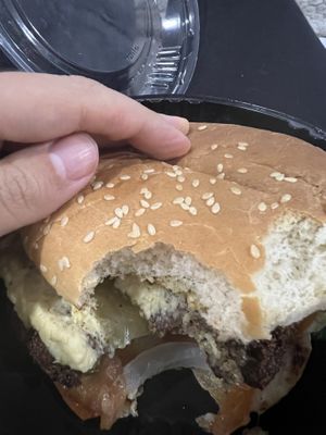 Falafel burger   at Al Arz Delicias Arabes in Riohacha