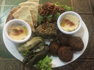 Vegetarian Plate #2 at Al Arz Delicias Arabes in Riohacha