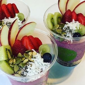 Chia puddings at Gre3n Superfood & Juice Bar - Sydenham in Christchurch