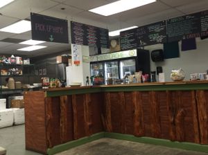 casual surroundings  at Food Cache in Mammoth Lakes