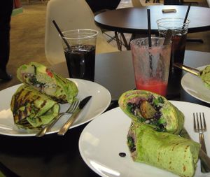 Quinoa/Black beans Wrap at Food Cache in Mammoth Lakes