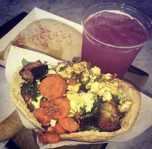 Vegan Falafel Pita at Brassica in Columbus