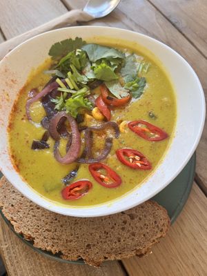 Mexican corn soup  at Marae - Kaffee & Zauberei in Luebeck