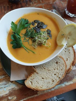 kürbissuppe at Marae - Kaffee & Zauberei in Luebeck