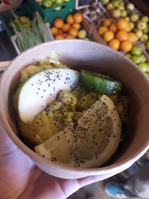 Eazy mango ice cream at We Farm in Amman