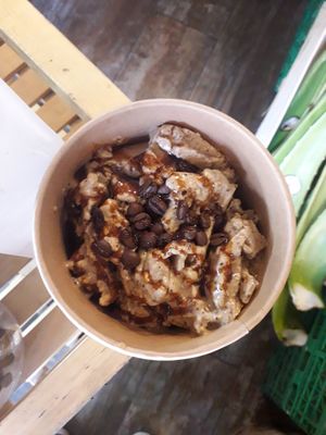 Coffee ice cream at We Farm in Amman
