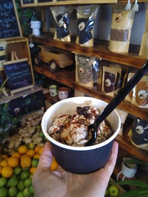 Coffee ice-cream at We Farm in Amman