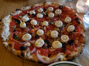 Vegan pizza at Paulie Gee's in Columbus