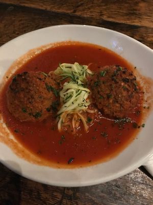 Vegan Spaghetti and Meatballs  at 56 Kitchen in Solon