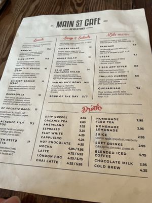 Other side of menh #Veganuary at Main Street Cafe in Revelstoke