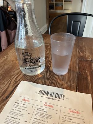 Other side of menu #Veganuary at Main Street Cafe in Revelstoke