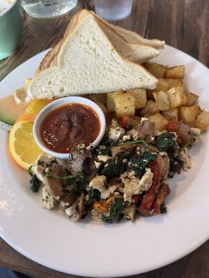 Vegan brunch #Veganuary at Main Street Cafe in Revelstoke
