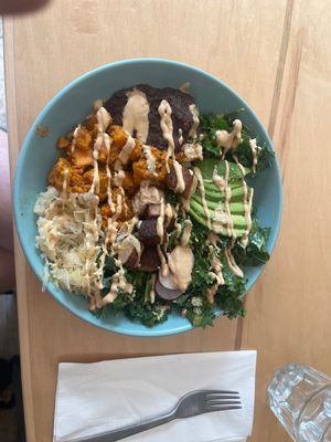 Burrito bowl  at Verde Juice Bar in Winnipeg