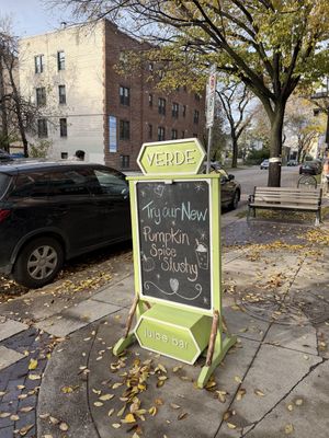   at Verde Juice Bar in Winnipeg