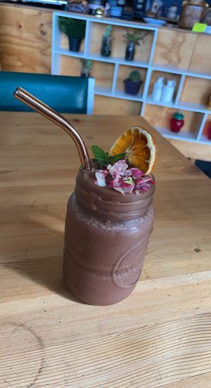 Jaffa smoothie at Particle Cafe in Avondale Heights