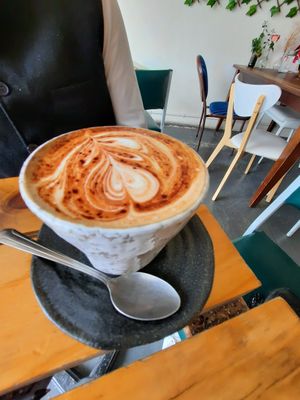 Cappuccino Almond Milk at Particle Cafe in Avondale Heights