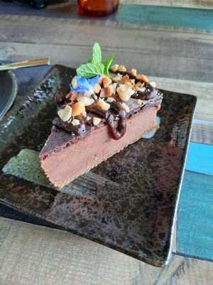 Ferrero rocher raw mini slice at Particle Cafe in Avondale Heights