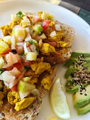 Tofu scramble at Particle Cafe in Avondale Heights