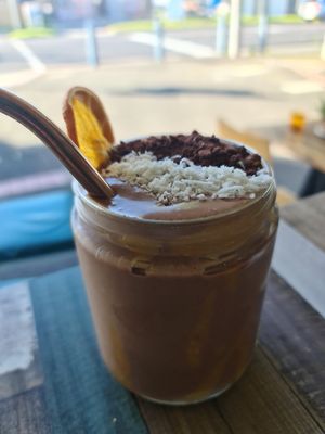 Snickers smoothie at Particle Cafe in Avondale Heights