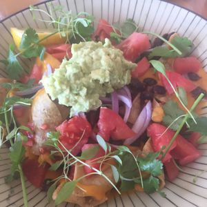 nachos at Particle Cafe in Avondale Heights
