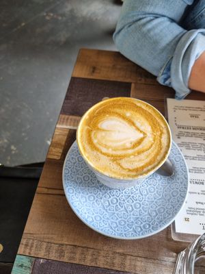 Burnt coffee at Particle Cafe in Avondale Heights