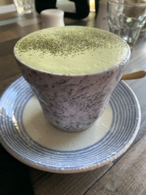 Matcha latte. Excellent   at Particle Cafe in Avondale Heights