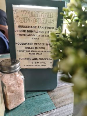 Winter specials at Particle Cafe in Avondale Heights