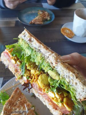 Classic breakie at Particle Cafe in Avondale Heights