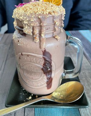 Snickers smoothie  at Particle Cafe in Avondale Heights