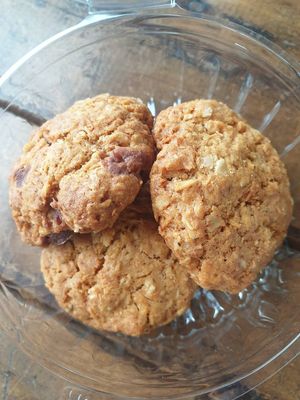 Oat cookies $6.00 at Particle Cafe in Avondale Heights