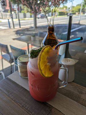 Watermelon juice is so delish and fresh! at Particle Cafe in Avondale Heights