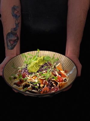 Nachos at Particle Cafe in Avondale Heights