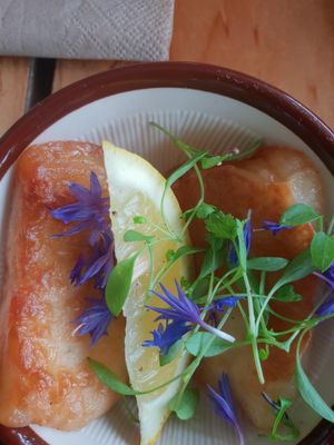 Joshua entis salad at Particle Cafe in Avondale Heights