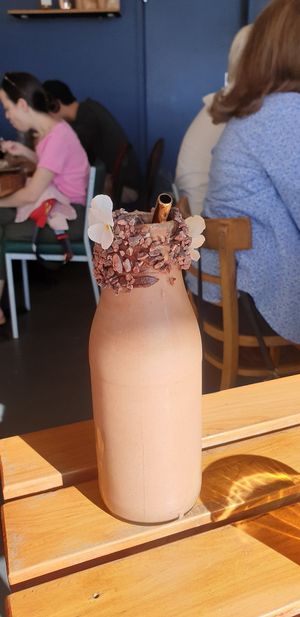 Ferro rocher: hazelnut, chocolate and coconut at Particle Cafe in Avondale Heights