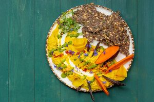 Hummus & Crackers at Stem & Glory in Cambridge