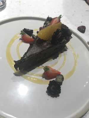 Chocolate torte  at Stem & Glory in Cambridge