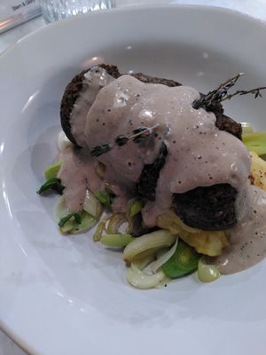 Haggis with tatties and neeps. at Stem & Glory in Cambridge