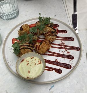 Cauliflower wings  at Stem & Glory in Cambridge