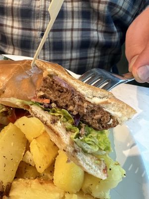 burger  at Stem & Glory in Cambridge